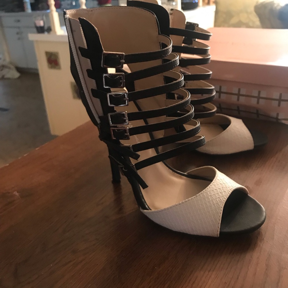 Black and White Heels